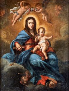 Sebastiano Conca , Ambito di - Madonna con Bambino