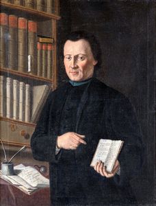 Giacomo Antonio Melchiorre  Ceruti il Pitocchetto, Ambito di - Ritratto di prelato bergamasco