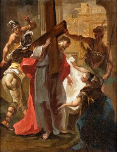 Scuola veneta del XVIII secolo - Ges Cristo caricato della Croce (Stazione II della Via Crucis)