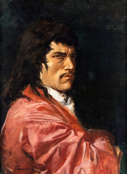 AMOS CASSIOLI : Gentiluomo in abiti seicenteschi  - Asta Dipinti del XIX secolo - Associazione Nazionale - Case d'Asta italiane