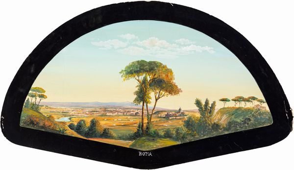 SCUOLA ROMANA DEL XIX SECOLO : Veduta di Roma da Monte Mario  - Asta Dipinti del XIX secolo - Associazione Nazionale - Case d'Asta italiane