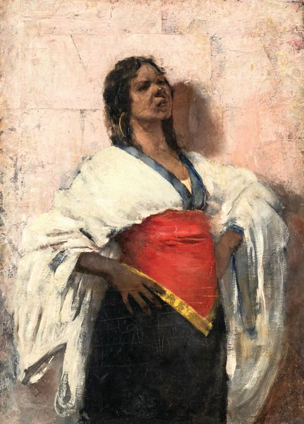 Michele Cammarano : Ritratto di donna eritrea  - Asta Dipinti del XIX secolo - Associazione Nazionale - Case d'Asta italiane
