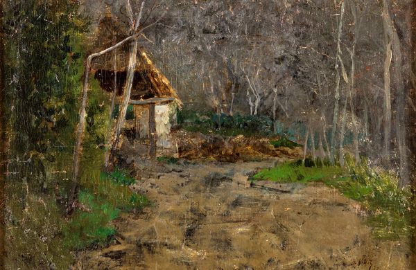 Giuseppe De Nittis : Foresta di Fontainbleau  - Asta Dipinti del XIX secolo - Associazione Nazionale - Case d'Asta italiane