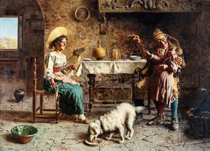 Eugenio Zampighi - La visita del nonno