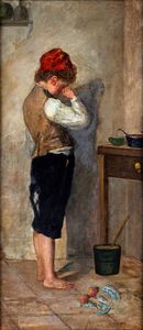 Anonimo del XIX secolo - Il piatto rotto