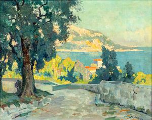 Willem Alexander Knip - Strada costiera a Saint-Tropez