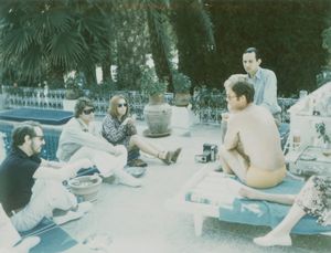 Andy Warhol - Pierre Berge, Yves Saint Laurent, Clara Saint, Fred Hughes, and Man in Swimsuit