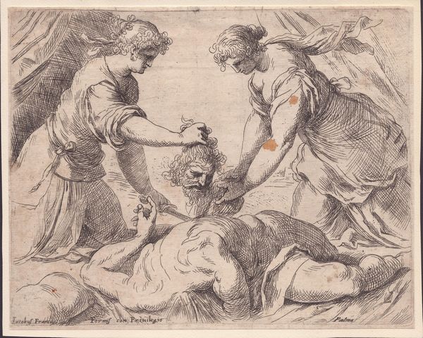 Jacopo Negretti Palma il Giovane : Giuditta e Oloferne  - Asta Disegni, Stampe e Carte Geografiche dal XVI al XIX secolo - Associazione Nazionale - Case d'Asta italiane