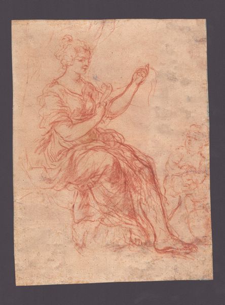 Donna che spazzola i capelli - Studio femminile  - Asta Disegni, Stampe e Carte Geografiche dal XVI al XIX secolo - Associazione Nazionale - Case d'Asta italiane