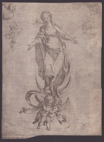 Vespasiano Strada : Immacolata Concezione  - Asta Disegni, Stampe e Carte Geografiche dal XVI al XIX secolo - Associazione Nazionale - Case d'Asta italiane