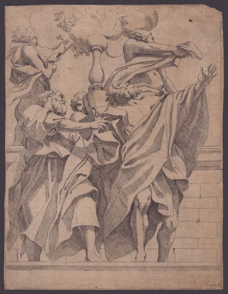 Sisto Badalocchio : Due profeti  - Asta Disegni, Stampe e Carte Geografiche dal XVI al XIX secolo - Associazione Nazionale - Case d'Asta italiane