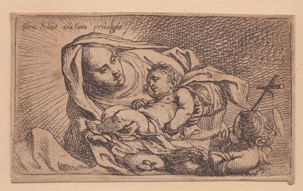 CORNELIS SCHUT : Madonna col Bambino e San Giovannino - Ges Infante con globo  - Asta Disegni, Stampe e Carte Geografiche dal XVI al XIX secolo - Associazione Nazionale - Case d'Asta italiane