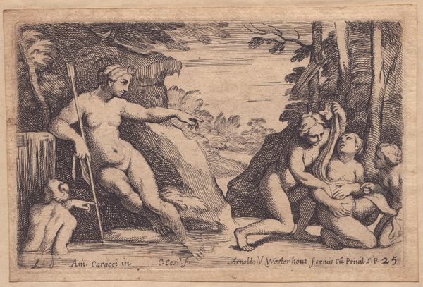 Carlo Cesi : Diana e la ninfa Callisto  - Asta Disegni, Stampe e Carte Geografiche dal XVI al XIX secolo - Associazione Nazionale - Case d'Asta italiane