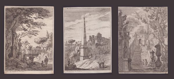 Jan Frans van Bloemen l'Orizzonte : Vedute di Roma  - Asta Disegni, Stampe e Carte Geografiche dal XVI al XIX secolo - Associazione Nazionale - Case d'Asta italiane