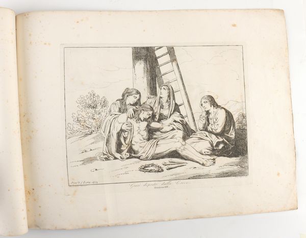 Bartolomeo Pinelli : Via Crucis  - Asta Disegni, Stampe e Carte Geografiche dal XVI al XIX secolo - Associazione Nazionale - Case d'Asta italiane
