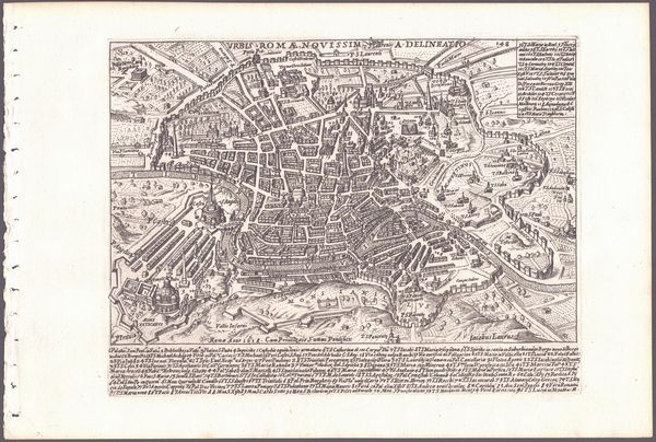 GIACOMO LAURO : URBIS ROMAE NOVISSIMA DELINEATIO  - Asta Disegni, Stampe e Carte Geografiche dal XVI al XIX secolo - Associazione Nazionale - Case d'Asta italiane