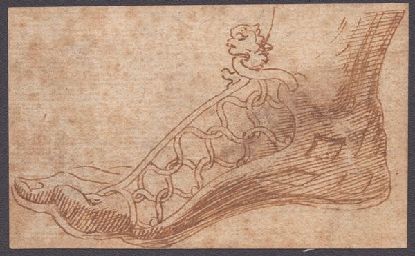 Studio di un sandalo  - Asta Disegni, Stampe e Carte Geografiche dal XVI al XIX secolo - Associazione Nazionale - Case d'Asta italiane