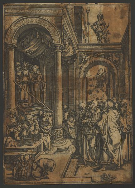 Marcantonio Raimondi, : Presentazione di Maria al Tempio  - Asta Disegni, Stampe e Carte Geografiche dal XVI al XIX secolo - Associazione Nazionale - Case d'Asta italiane