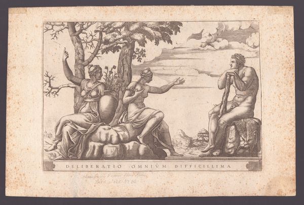 Adamo Scultori : Ercole al bivio  - Asta Disegni, Stampe e Carte Geografiche dal XVI al XIX secolo - Associazione Nazionale - Case d'Asta italiane