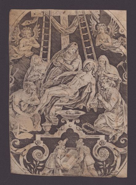 Jan (Johannes) Sadeler, : Compianto sul Cristo morto  - Asta Disegni, Stampe e Carte Geografiche dal XVI al XIX secolo - Associazione Nazionale - Case d'Asta italiane