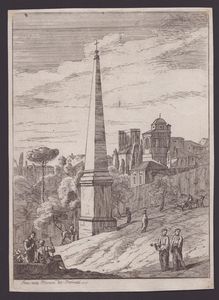 Jan Frans van Bloemen l'Orizzonte : Vedute di Roma  - Asta Disegni, Stampe e Carte Geografiche dal XVI al XIX secolo - Associazione Nazionale - Case d'Asta italiane