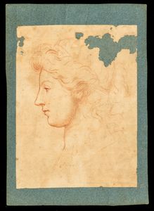 Gentiluomo di profilo - Gentildonna di profilo  - Asta Disegni, Stampe e Carte Geografiche dal XVI al XIX secolo - Associazione Nazionale - Case d'Asta italiane