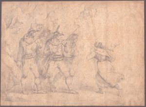 Bartolomeo Pinelli - Briganti avvertiti della forza che giunge