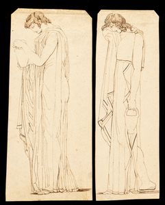 JOHN FLAXMAN - Coppia di studi di Coefore