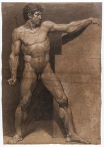PIETRO BENVENUTI - Studio di un nudo maschile