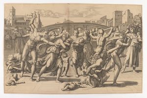 Marcantonio Raimondi, copia da, - Strage degli innocenti