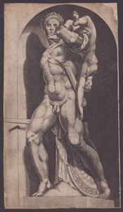 Cornelis   Cort - Atreus Farnese da Speculum Romanae Magnificentiae