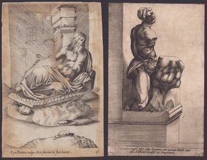 Giovanni Battista Cavalieri - Alexandri magni miles, vuoto Pasquinus... - Acqua Traiana, vulgo Marphorius in foro boario