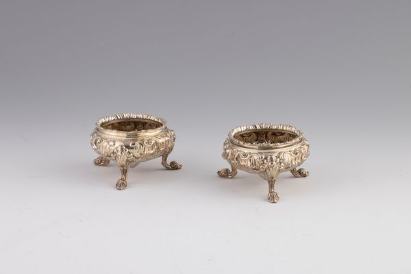 Coppia di saliere in argento  - Asta L'Arte della Tavola - Associazione Nazionale - Case d'Asta italiane