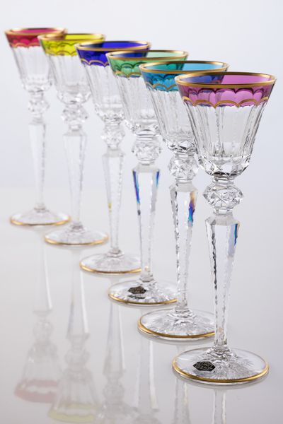 Importante servizio di bicchieri in cristallo Saint Louis  - Asta L'Arte della Tavola - Associazione Nazionale - Case d'Asta italiane