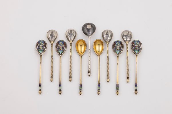 Undici cucchiaini in argento  - Asta L'Arte della Tavola - Associazione Nazionale - Case d'Asta italiane