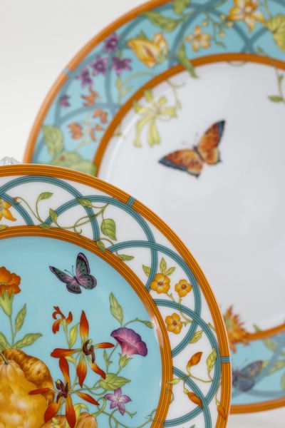 Servizio da tavola in porcellana Herm�s Siesta Island  - Asta L'Arte della Tavola - Associazione Nazionale - Case d'Asta italiane