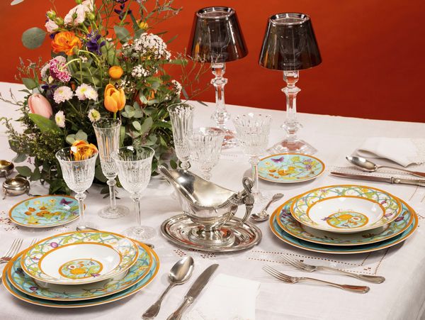 Servizio da tavola in porcellana Herm�s Siesta Island  - Asta L'Arte della Tavola - Associazione Nazionale - Case d'Asta italiane