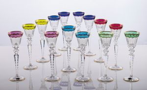 Importante servizio di bicchieri in cristallo Saint Louis  - Asta L'Arte della Tavola - Associazione Nazionale - Case d'Asta italiane