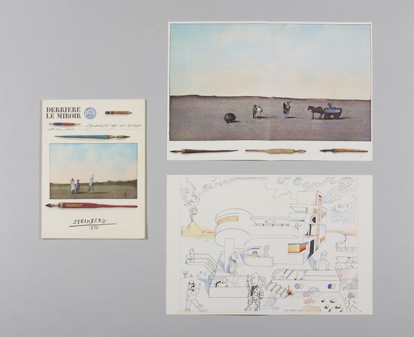 STEINBERG SAUL (1914 - 1999) : DERRIER LE MIROIR, 1973  - Asta Asta 448 | GRAFICA MODERNA, FOTOGRAFIA E MULTIPLI D'AUTORE Virtuale - Associazione Nazionale - Case d'Asta italiane