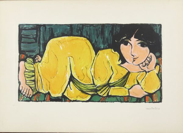 CANTATORE  DOMENICO (1906 - 1998) : SENZA TITOLO.  - Asta Asta 448 | GRAFICA MODERNA, FOTOGRAFIA E MULTIPLI D'AUTORE Virtuale - Associazione Nazionale - Case d'Asta italiane