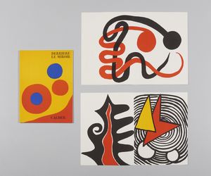 CALDER ALEXANDER (1898 - 1976) - DERRIER LE MIROIR, 1973