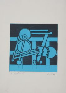 VOLPINI RENATO (1934 - 2017) - SENZA TITOLO, 1966