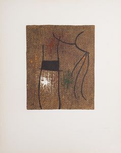 MIRO' JOAN (1893 - 1983) - FEMME IV/VI.