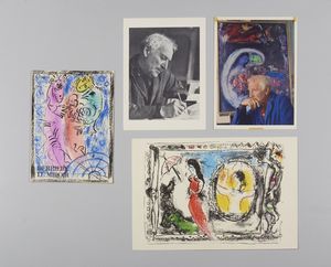 CHAGALL MARC (1887 - 1985) - DERRIER LE MIROIR, 1962 CHAGALL & MIRO'