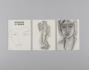 MATISSE HENRI (1869 - 1954) - DERRIER LE MIROIR, 1952