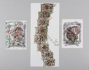 RIOPELLE JEAN PAUL (1923 - 2002) - DERRIER LE MIROIR, 1976