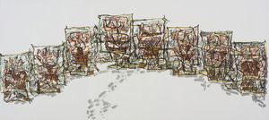 RIOPELLE JEAN PAUL (1923 - 2002) : DERRIER LE MIROIR, 1976  - Asta Asta 448 | GRAFICA MODERNA, FOTOGRAFIA E MULTIPLI D'AUTORE Virtuale - Associazione Nazionale - Case d'Asta italiane