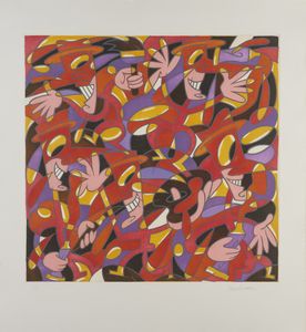 ECHAURREN  PABLO (n. 1951) - ARTISTI MICA TRISTI, 1998