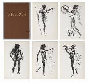 PAPAVASSILIOU PETRUS (n. 1928) - ULISSE. CARTELLA COMPOSTA DA N.5 FOGLI, 1960