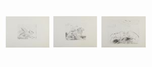 LIGABUE ANTONIO  (1899 - 1965) - LOTTO COMPOSTO DA N.3 FOGLI.